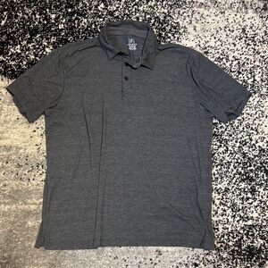 George Men's Heather Charcoal Gray Polo Shirt